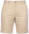 FR606 Front Row Ladies Stretch Chino Shorts Stone colour image